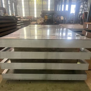 China 26 Gauge 4ft X 8ft Corrugated Galvanized Steel Sheet Metal Roof Tiles Wall Dx51D Gi Steel Sheet