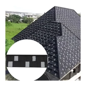 China Building Material Shingle Roofing Tile Villa House Stone Coated Metal Roofing Tile