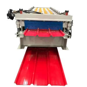 China Double Layer Tr4 Tr5 Roofing Tile Making Machine Metal Forming Machine for Ibr Roof Sheets Press Roll Forming Machine