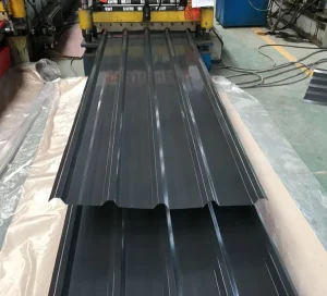 China Durable Color Coated Prepainted PPGI GI Corrugated Steel Sheets Metal Roofing Workshop Warehouse Office Building School