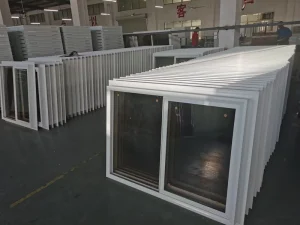 China Factory Custom Modern UPVC Low E Glass Low U Factor Single Hung Sliding Grill Designs Windows