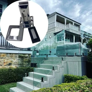 China Glass Hardware Marine Grade Duplex SS2205 Frameless Glass Railing Spigot for Outdoor Deck and Balcony