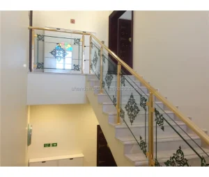China Manufacturer’s Modern Stainless Steel Stair Railings Indoor Safety Balustrades Metal Handrails for Villa Hand Rail for