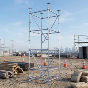 China Modern Building Scaffolding Construction Adjustable Metal Steel Frame Scaffolding
