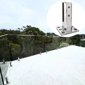 China Price Stainless Steel 304 316 2205 OEM Frameless Glass Balustrade Railing Spigot for Outdoor Deck and Balcony