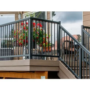 China Professional Custom High Grade Deck Balusters Modern Aluminum Balcony Railing for Villas Exterior Use