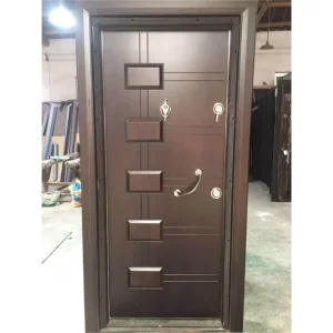 China Supplier Turkey Luxury Steel Iron Metal Security Homes Exterior Panel Steel Entry Entrance Door