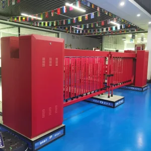 Chinese-Style Heavy-Duty Advertising Screen Barrier Gate, Automatic Trackless Boom Barrier Turnstile