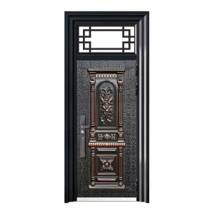 Chinese made Zinc Alloy Security Entrance Doors Full Aluminum Garden Gates Custom Size Fit Various Architectural Styles