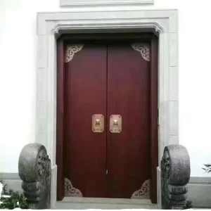 Chinese style Design Steel Fireproof Door Heavy Duty Metal Door Residential Metal Doors