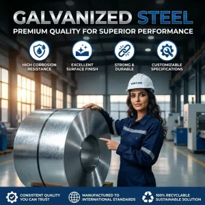 Chromated Oiled Galvanized Steel Coil DX51D for Long Term Sea Transportation Protection