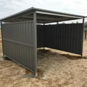 Classic Open Horse Shelters Pasture Roof Hot Dip Galvanized Horse Equipment Stable Stall Existing Fence 6 Feet