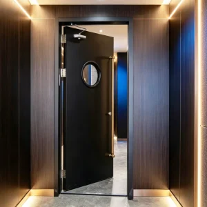 Club Hotel Emergency Exit Safety Door Acoustic Soundproof Hollow Metal Fire Resistant Steel Fire Rated Door for Karaoke Bars