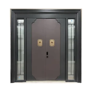 Cold Rolled Steel Residential Metal Door for Industrial Buildings Project Supply Hurricane Rated Flush Panel
