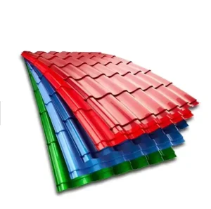 Color Coated Dx51d Corrugated Galvanized Steel Roofing Sheet 0.2mm PPGI