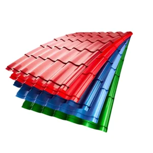 Color Coated Galvanized Steel Corrugated Roof Sheets BIS Certified Construction Material with Cutting Service at Low Price