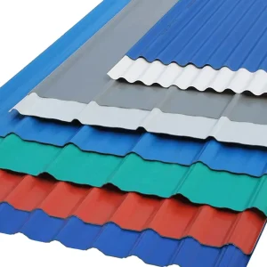 Color Coated PPGI for Car Parking Shade Iron GI Corrugated Metal Roofing Steel Sheet Plate Tole Sheets
