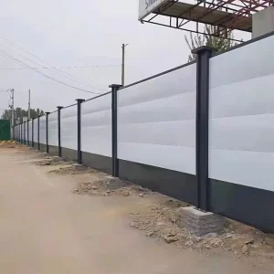 Colorbond Steel Fencing Coated Corrugated Sheet Metal Fence for Noise Barrier and Security for Temporary Construction Sites