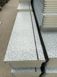 Colored Stone Metal Carved Sandwich Panel PU Insulated Wall Cladding Sheet