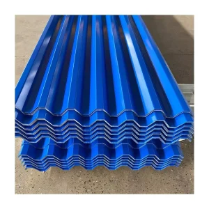 Colorful Corrugated Steel Sheet 3660x800x0.17mm Galvanized Iron Zinc Roofing Plate Metal Building Materials Bis Cutting Welding