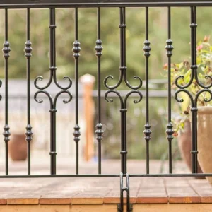 Commercial Building Balcony Stair Fence Heavy Duty Security Metal Wrought Iron Railings