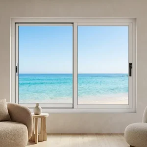 Commercial Double Glazed Australia Sliding Window Supplier French Style Aluminum Windows With Grill