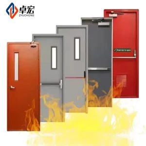 Commercial Steel Fireproof 2 Hours Fire Rated Exit Door for Hotel Apartment