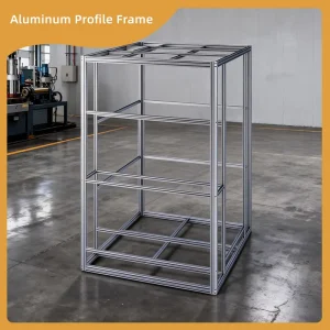 Compact Vertical Cube Aluminum Extrusion Frame Lightweight Modular Industrial Structure for Small Sized Precision