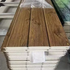 Complete Exterior Wall Solution Decorative Metal Siding Sandwich Panel Polyurethane Core Cladding