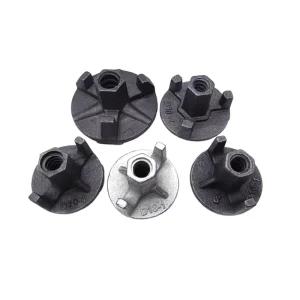 Concrete Forming Tie Rod System Formwork Galvanized Ductile Iron Carbon Steel Flange Nut, 140KN Load