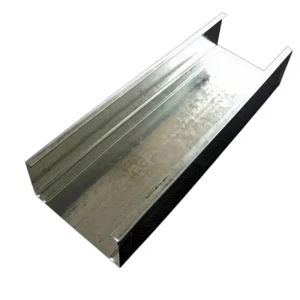 Construction Materials Galvanized Steel Stud and Track 75x35mm Water Fire Resistant Durable Metal Wall Framing System