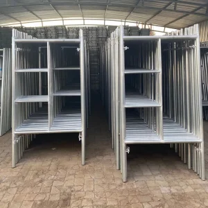 Construction Steel H Frame Scaffold Door Frame Adjustable Mobile Ladder Platform Heavy Duty Scaffold Accessories