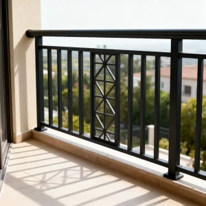 Contemporary Aluminum Alloy Balcony Railing Balustrades & Handrails for Villa Outdoor Terrace and Stairs