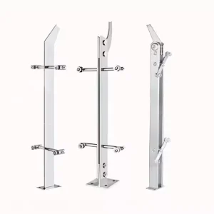 Contemporary Modern Stainless Steel 304 Balustrade Railing for Stairs Decks Walls Outdoor Anti Rust Design