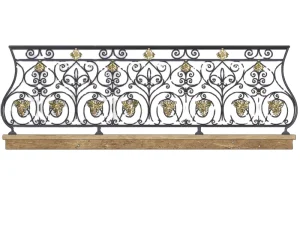 Contemporary Wrought Iron Railing Fence Easy to Install Stainless Steel Handrail Stair Balcony For Villa Hotel Apartment Deck