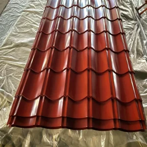 Corrugated Metal Roofing Sheet With Weather Resistant Surface Roof Tile Prepainted Galvanized Steel Products