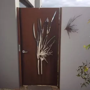 Corten Steel Sliding Gate and Fence