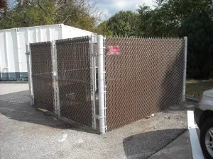 Cost Effective Privacy Fence Solution With PVC Inserts and Galvanized Frame for Outdoor Projects