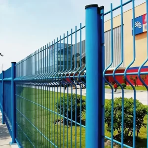 Curved 3D Galvanized Steel PVC Coated Anti-Climb Security Fence Panels Customizable Dimensions Easily Assembled Eco-Friendly