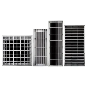 Custom 304 Stainless Steel Grating Plate Heavy Plug Drainage Ditch Cover Metal Building Material Factory