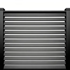 Custom 6 Feet Powder-Coated Aluminum Alloy Security Privacy Fence Panel for Villa Balconies and Outdoor Use