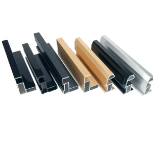 Custom 6000 Series Aluminum Hidden Profile with Bending and Welding for Sliding Wardrobe Doors