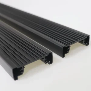 Custom 6061 6063 T5 T6 Anodized Black Aluminum Black Anodizing Aluminum Aluminium Profile