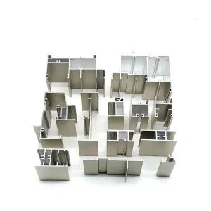 Custom 6063 Aluminum Alloy Multi Chamber Design Extrusion Window Profile for Glass Sliding Door with Cutting Service
