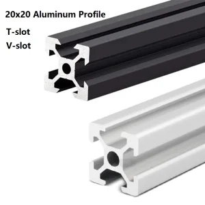 Custom 6063 Anodized T5 Extruded Industrial Production Line Material V Shape T Slot Aluminum Extrusions Profile