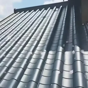 Custom Aged Finish Corrugated Steel Roofing Sheets OEM Thickness 0.2 0.8mm BIS Certification Metal Pre Painted Cutting Welding