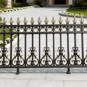 Custom Aluminum Alloy Heat Treated Security Railings & Fencing Eco friendly Powder Coated 3D Modeling Modern Design Durable