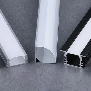 Custom Aluminum Channel Extrusion Profile Recessed Led Aluminum Profile Channel with Diffuser White Black for Led Strip Light