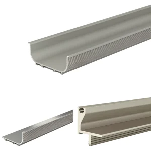 Custom Aluminum Extrusion Kitchen Cabinet L Shape Gola G Handle Door Profile