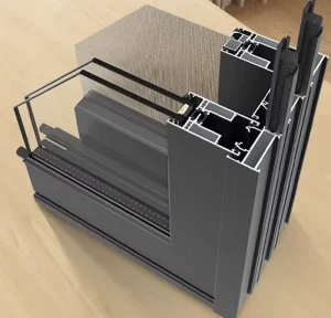 Custom Aluminum Frame Profiles Sliding Window for Kitchen Cabinets and Wardrobe Glass Doors Expert Cutting and Bending Processing